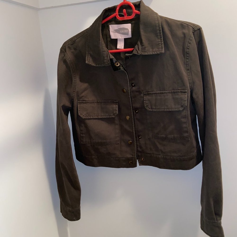 Cropped Military Jacket
